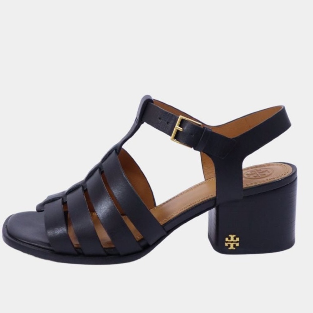 Tory Burch Size 8 Fisherman Block Heel Sandals